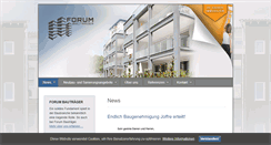 Desktop Screenshot of forum-bautraeger.de